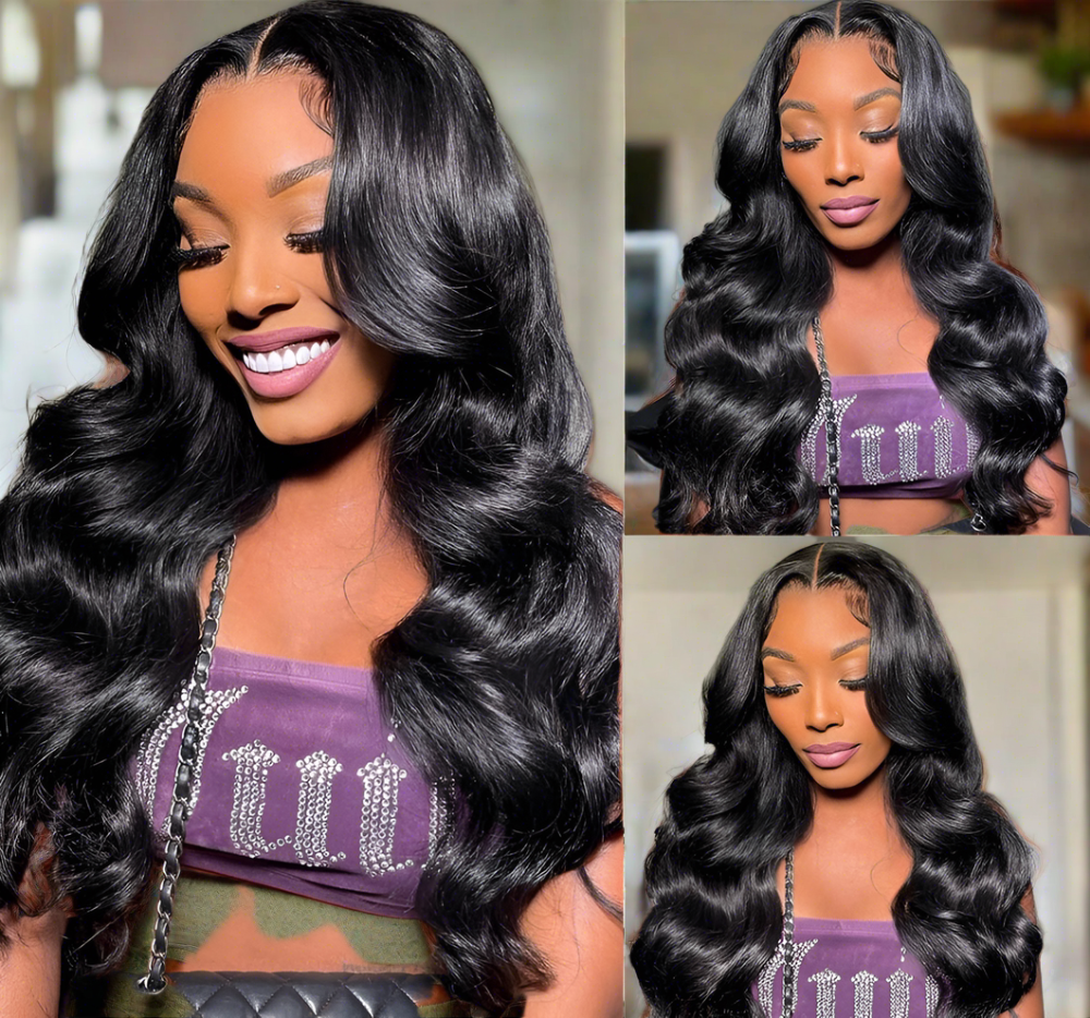 30Inch Hd Transparent Body Wave Lace Front Human Hair Wig
