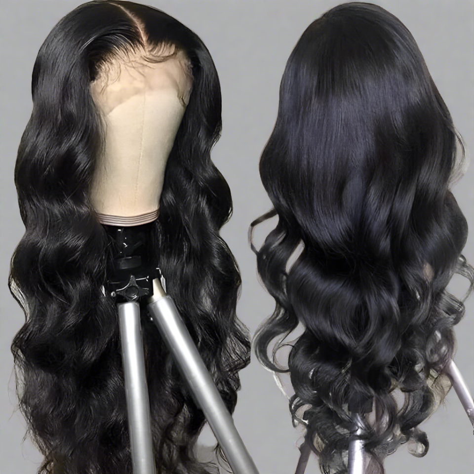 30Inch Hd Transparent Body Wave Lace Front Human Hair Wig