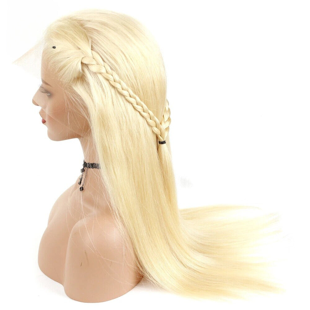 613 Lace Front Wig 38" Brazilian Straight Human Hair Wig